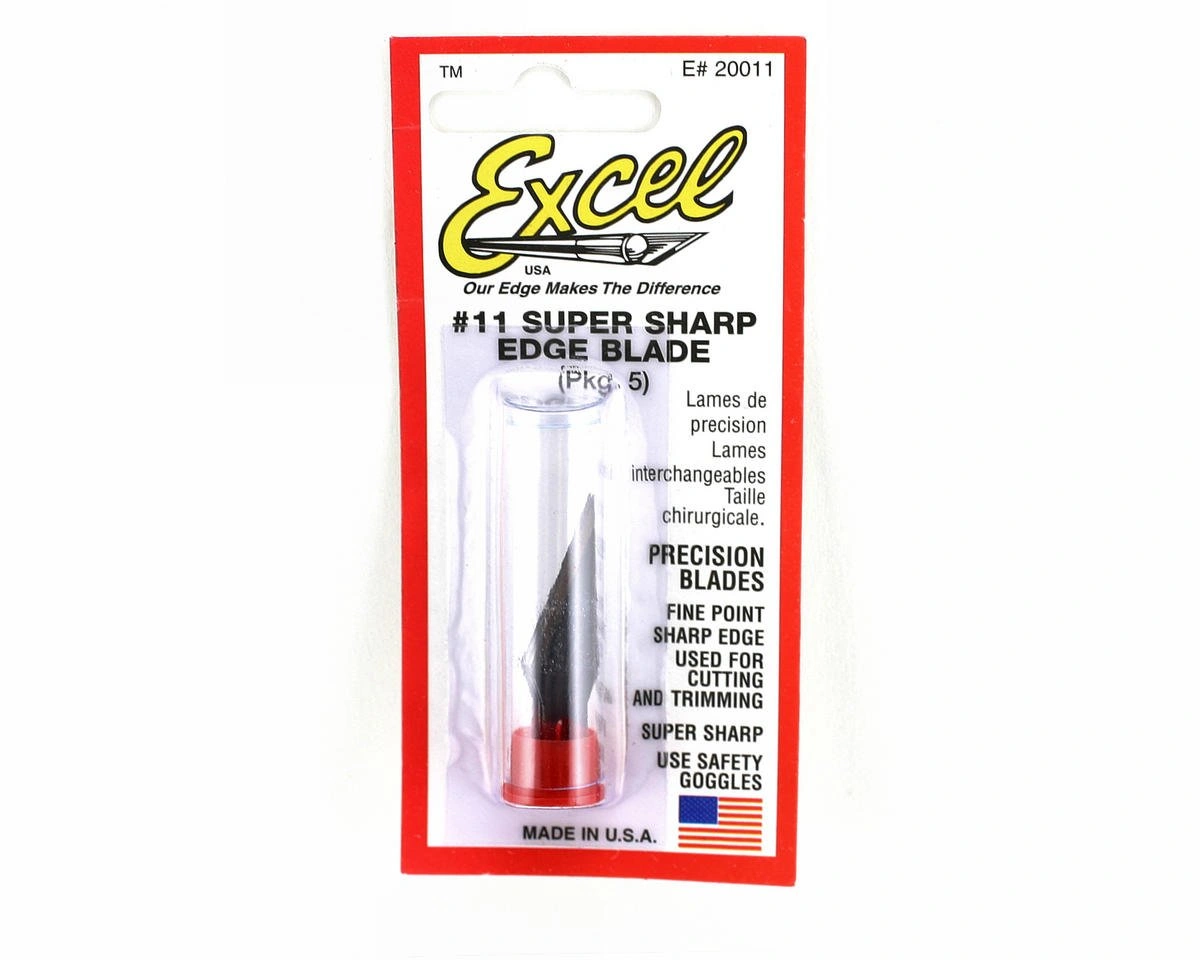 Precision Hobby Blades: 5 Premium, Double Honed Replacement Blades for Ultimate Control.
